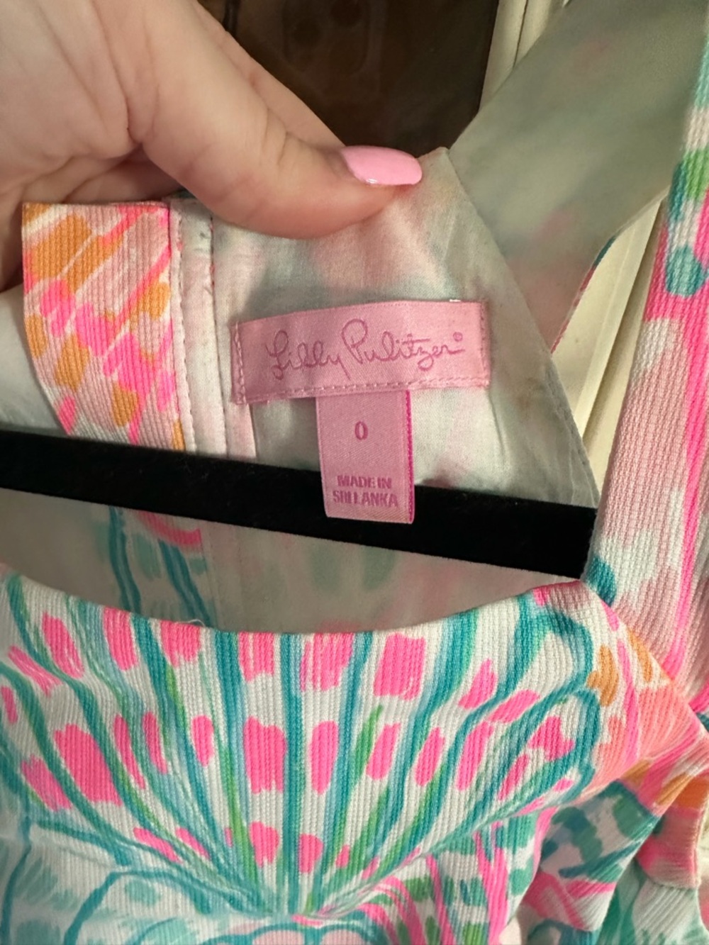 Lilly Pulitzer Pink, Aqua & Coral Shell-Print Shift Dress - Picture 2 of 3